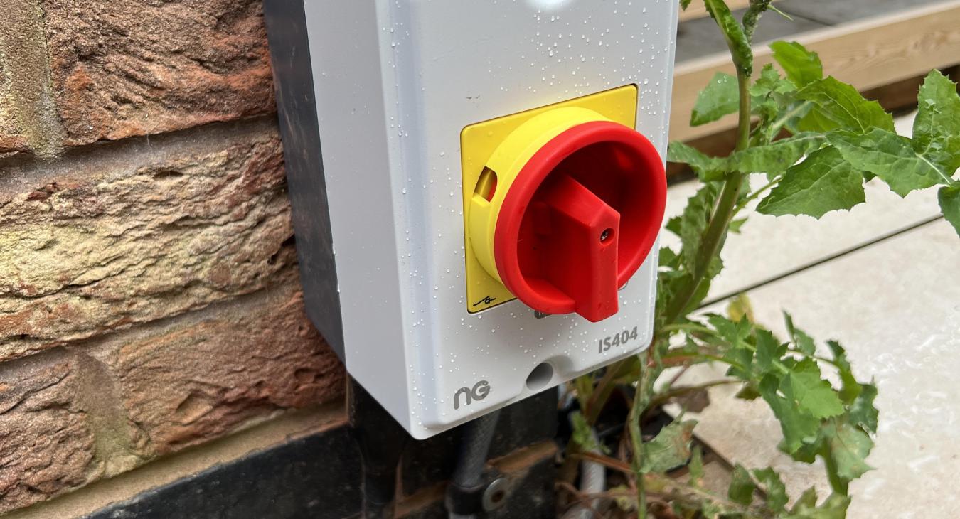 Outdoor socket installation in Blackpool
